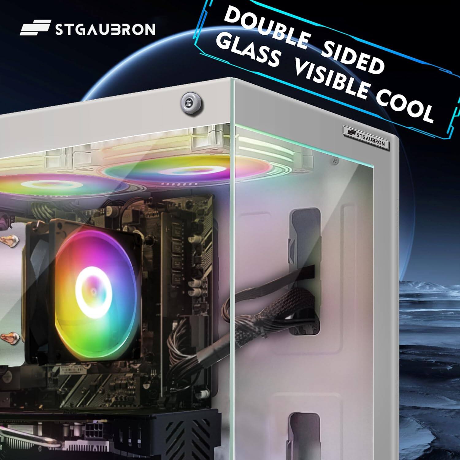 STGAUBRON DOUBLE SIDED GLASS VISIBLE COOL STGAUBRON