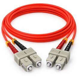 Sanoxy - 3m SC/SC Duplex 62.5/125 Multimode OM1 Fiber Optic Cable - Multi