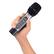 Angle. Karaoke USA - Professional Dual UHF Wireless Microphone System - Black.