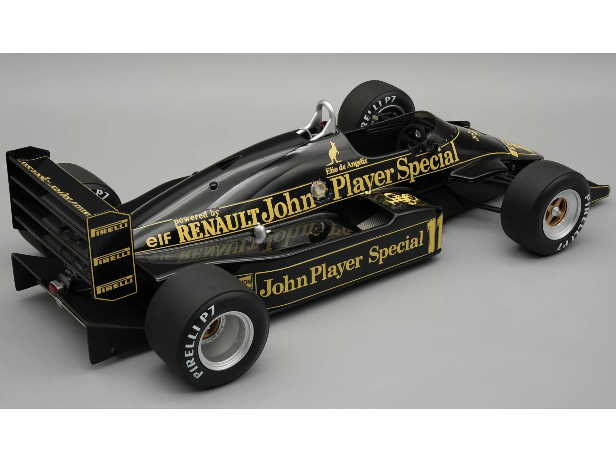 P7 U E de Angelis Special Lancack Elio EL COLTITION P7 Player powered by John PIRELLI elf RENAULT TOT PIRELLI eit RENAULT Special PIRELLI ON John Player P7 PIRELLI