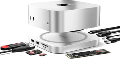 Macally Mac mini M4 Dock and Stand, Mac mini M4 Hub with M.2 NVMe Macally Mac mini M4 Dock and Stand, Mac mini M4 Hub with M.2 NVMe