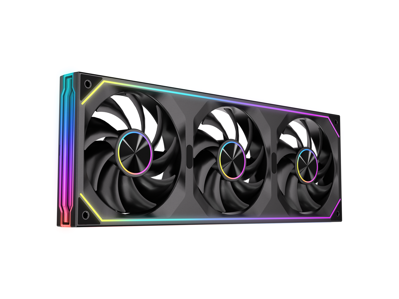 Alt View 1. Antec - Antec Infinity Matrix 360 ARGB, 360mm Fan, Dual-Cable, 4-Sided Mirror Lighting, PWM 1800 RPM - RGB.