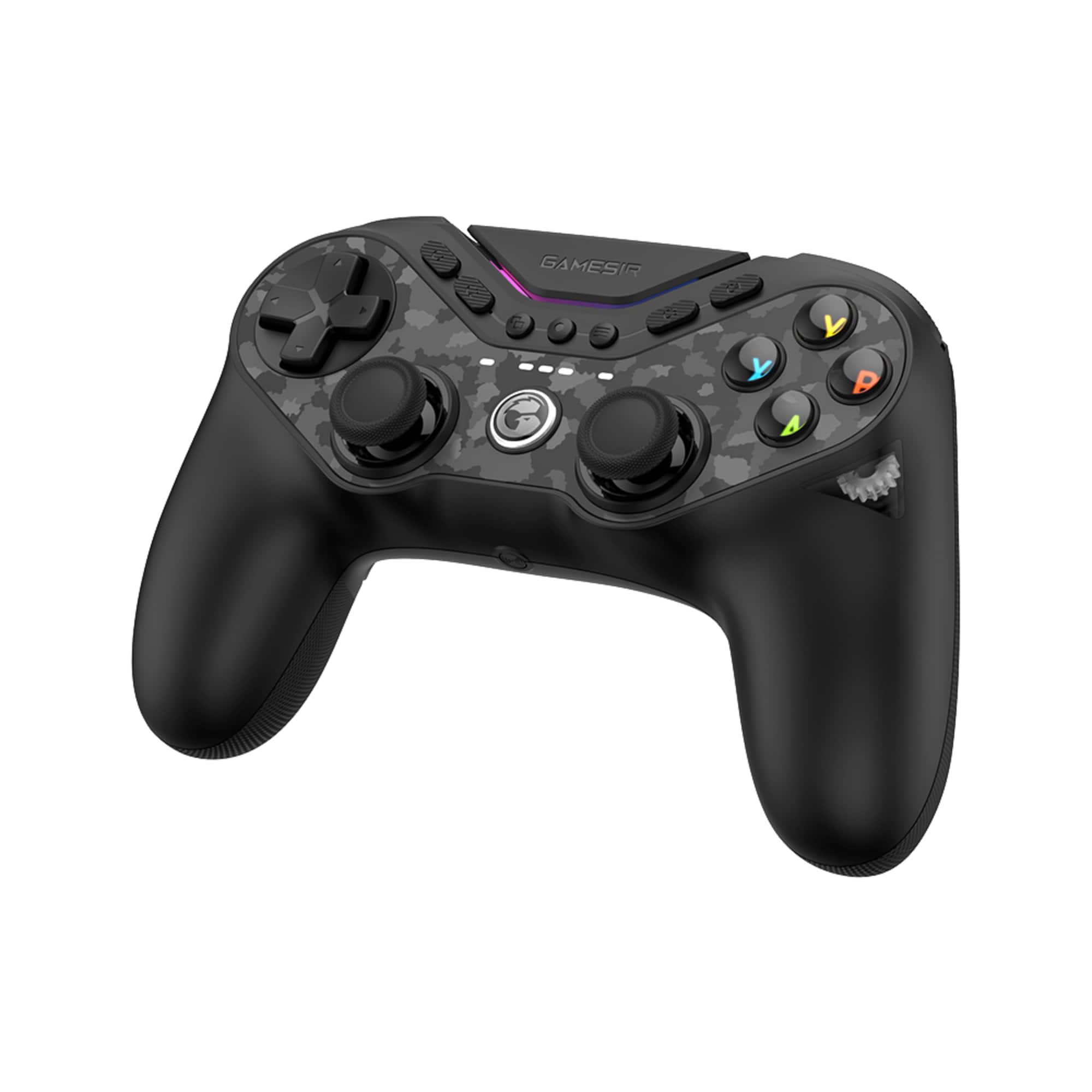 Angle. GameSir - Tarantula Pro Wireless Controller Switchable ABXY Buttons, TMR Joysticks, 9 Mappable Buttons, PC/Switch/iOS/Android, RGB - Black.