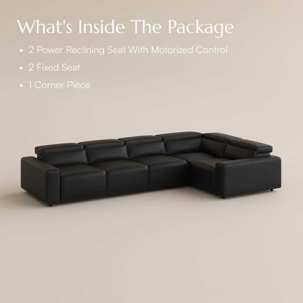 What's Inside The Package
- 2 Power Reclining Seat With Motorized Control
- 2 Fixed Seat
- 1 Corner Piece