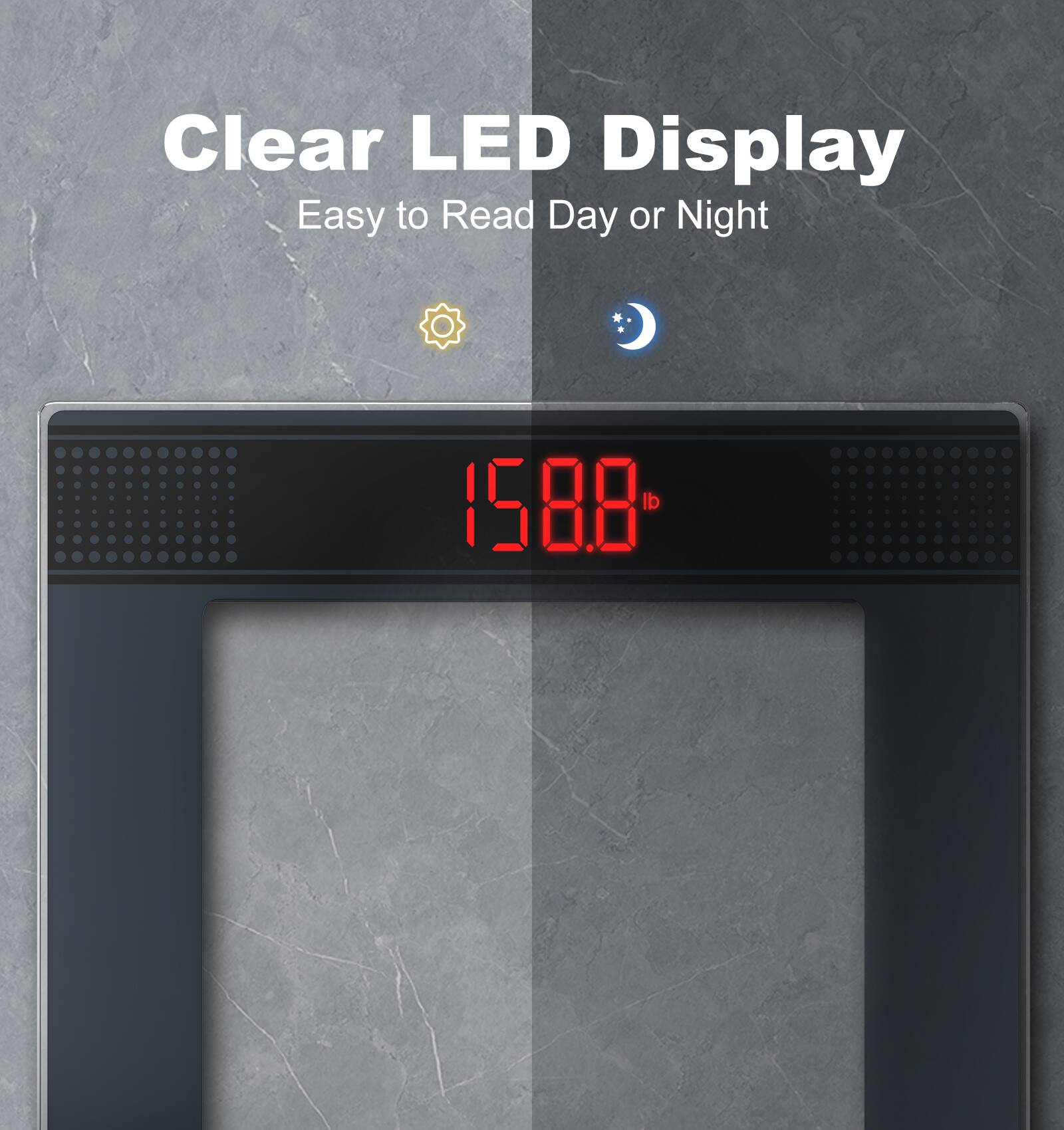 Clear LED Display Easy to Read Day or Night 1588 lb