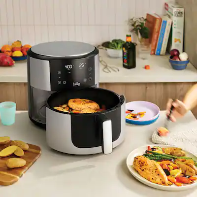 Mellerware - Airfryer Crunchy! Friteuse zonder Olie. 7 Vooraf Ingestelde Programma's. 80-200 Graden. Compact Ontwerp. Capaciteit 1,4 Liter. (Zwart Mellerware - Airfryer Crunchy! Friteuse zonder Olie. 7 Vooraf Ingestelde Programma's. 80-200 Graden. Compact Ontwerp. Capaciteit 1,4 Liter. (Zwart