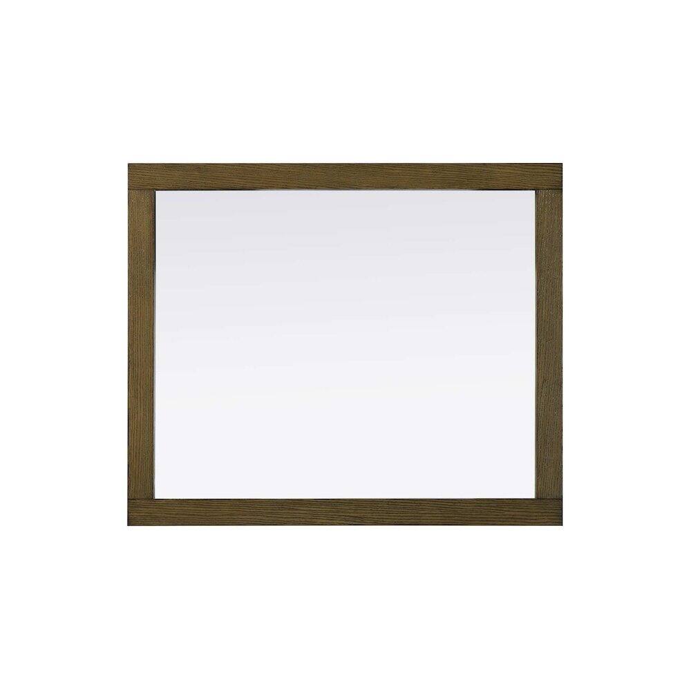 Alt View 2. Elegant Kitchen and Bath - Noah Wooden Rectangle Mirror 30 x 36 in Hazel Oak - Hazel Oak.