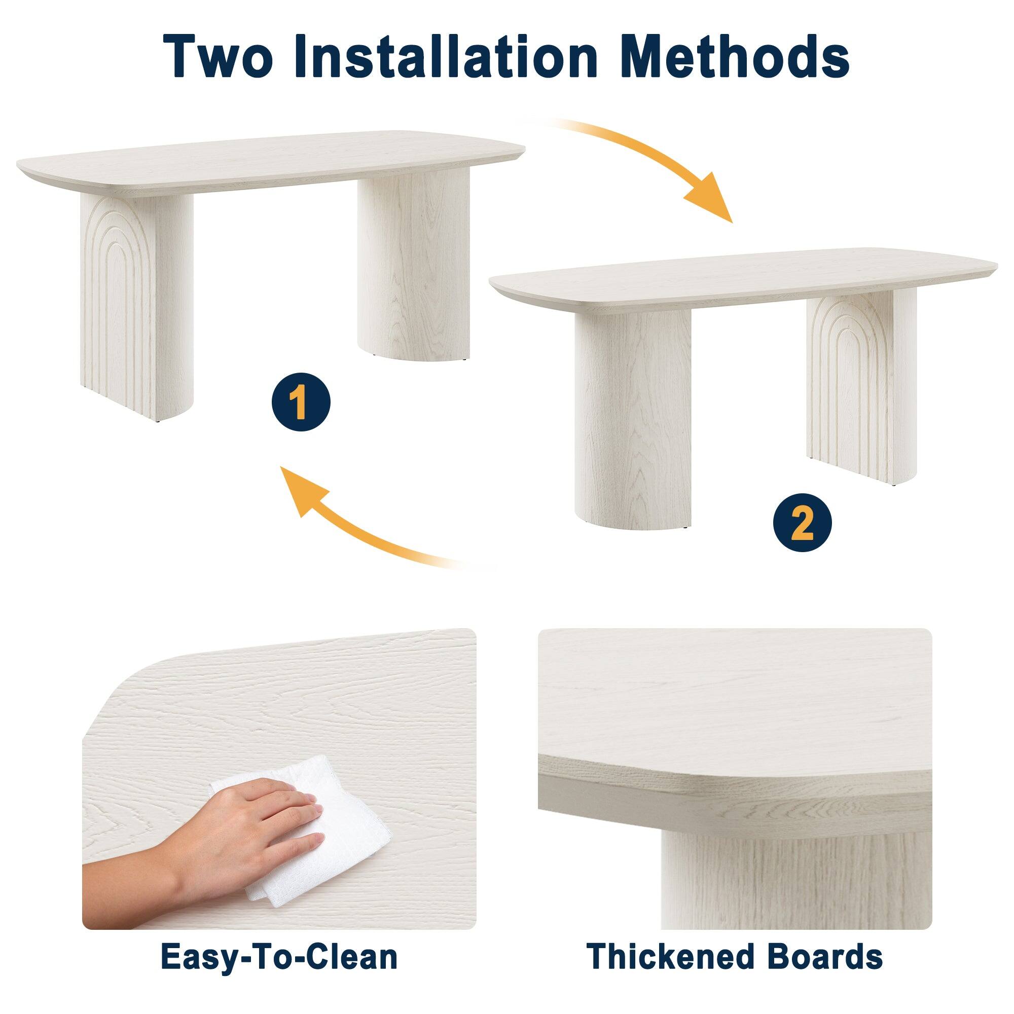 Two Installation Methods

1. Easy-To-Clean
2. Thickened Boards