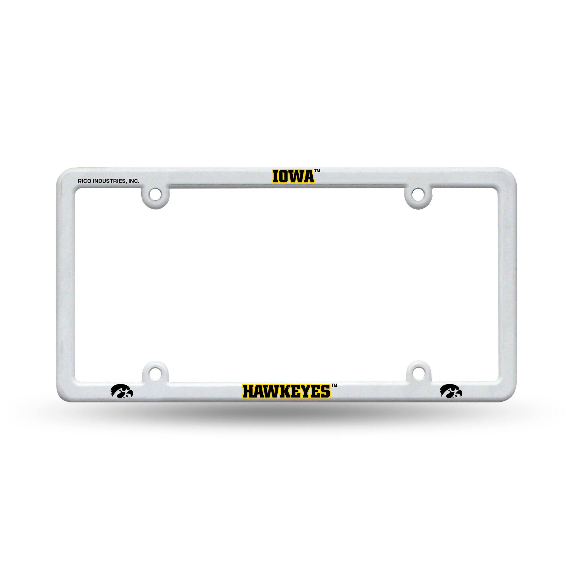 University of Iowa Hawkeyes Plastic License Plate Frame