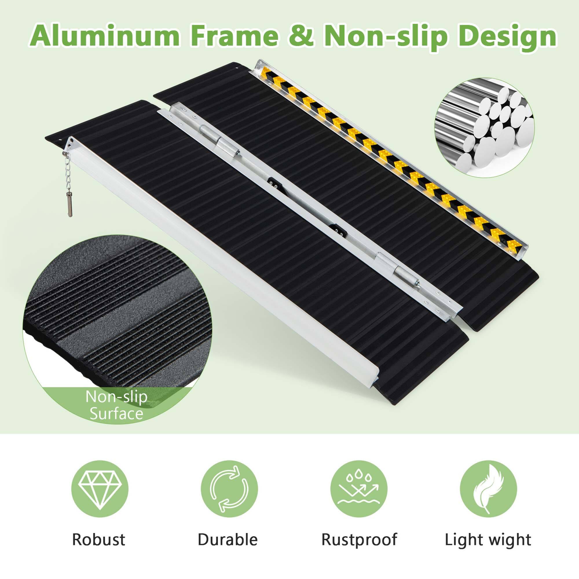 Aluminum Frame & Non-slip Design

- Non-slip Surface
- Robust
- Durable
- Rustproof
- Light weight
