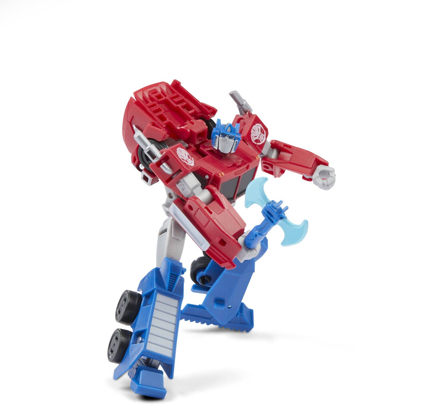 Alt View 4. Hasbro - Hasbro Collectibles - Transformers EarthSpark - Deluxe - Optimus Prime   - Collectibles - Multicolor.