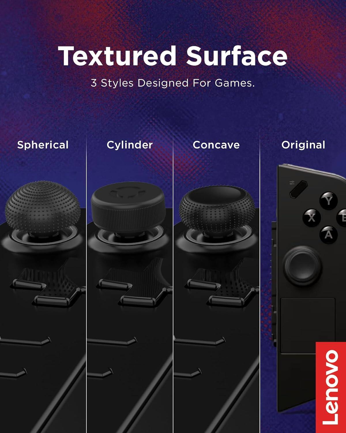 Textured Surface 3 Styles Designed For Games. Spherical Cylinder Concave Original. X Y A E Lenovo