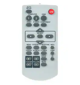ZdalaMit - Replacement Remote N2QAYA000035 fit for Panasonic Projector PT-CW230 PT-CX200 PT-GW33C PT-GX30C - White