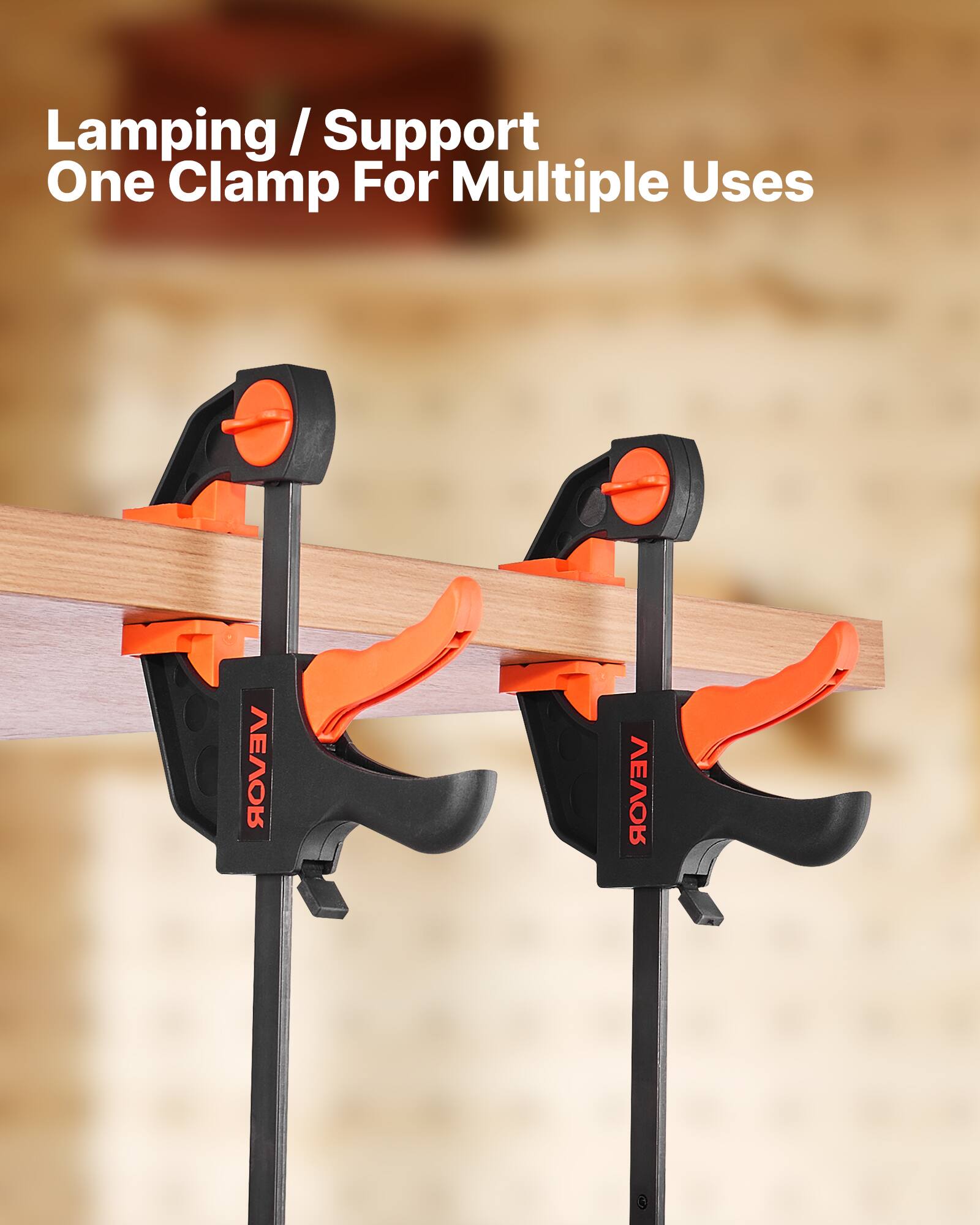 Lamping / Support  
One Clamp For Multiple Uses