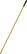 Front. RubberMaid - Commercial HYGEN 48"-72" Quick Connect Mop Handle, Yellow - Yellow.