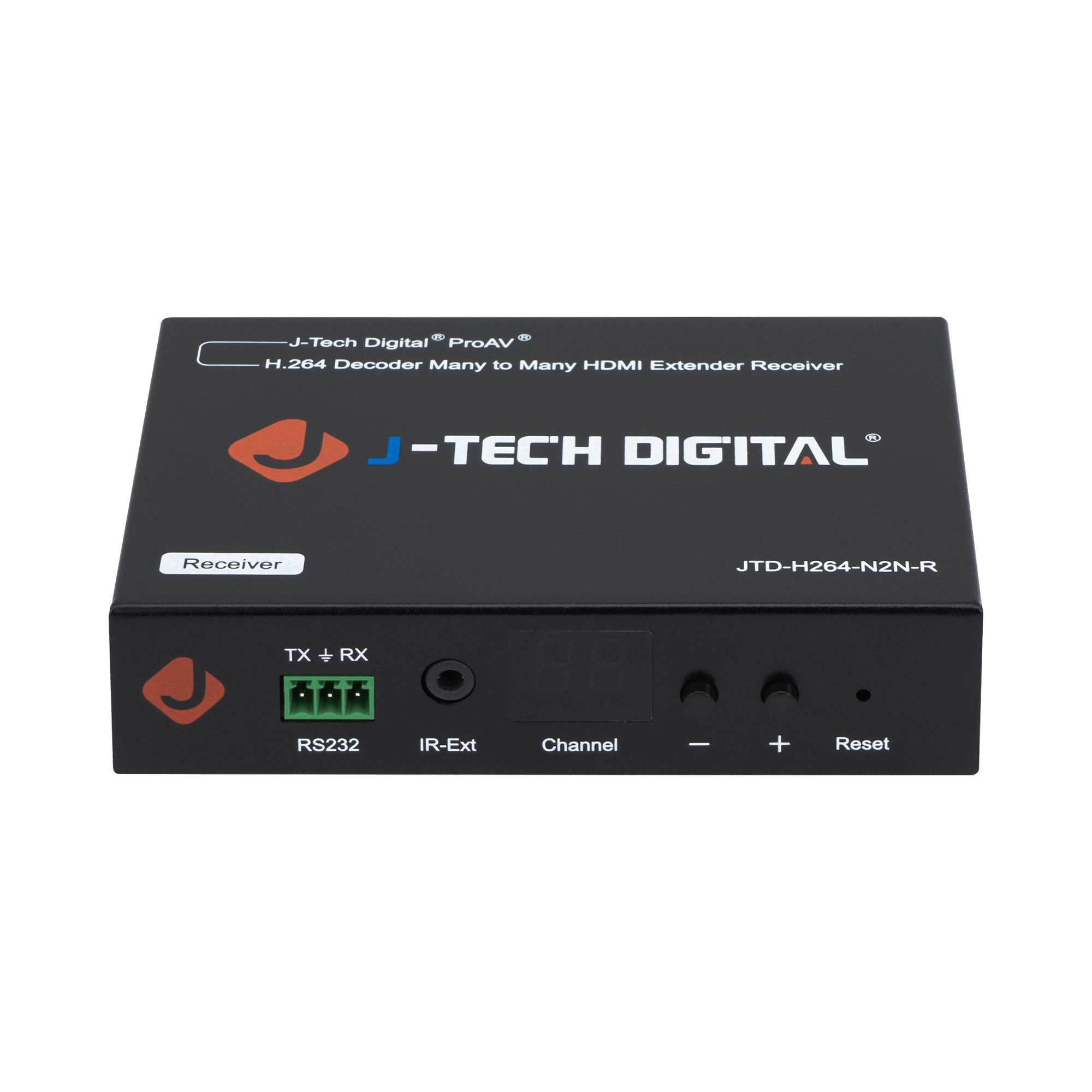J-Tech Digital - 1080P 60Hz HDMI H.264 Decoder for AV over IP System - Black