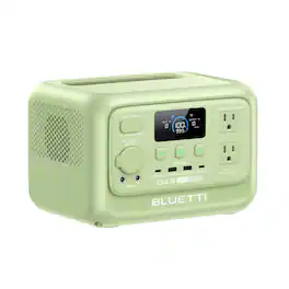 BLUETTI - 600W Continuous/1500W Peak Output Power Station 288Wh Push Button Start LiFePO4 Battery Solar Generator for Outdoors - Green