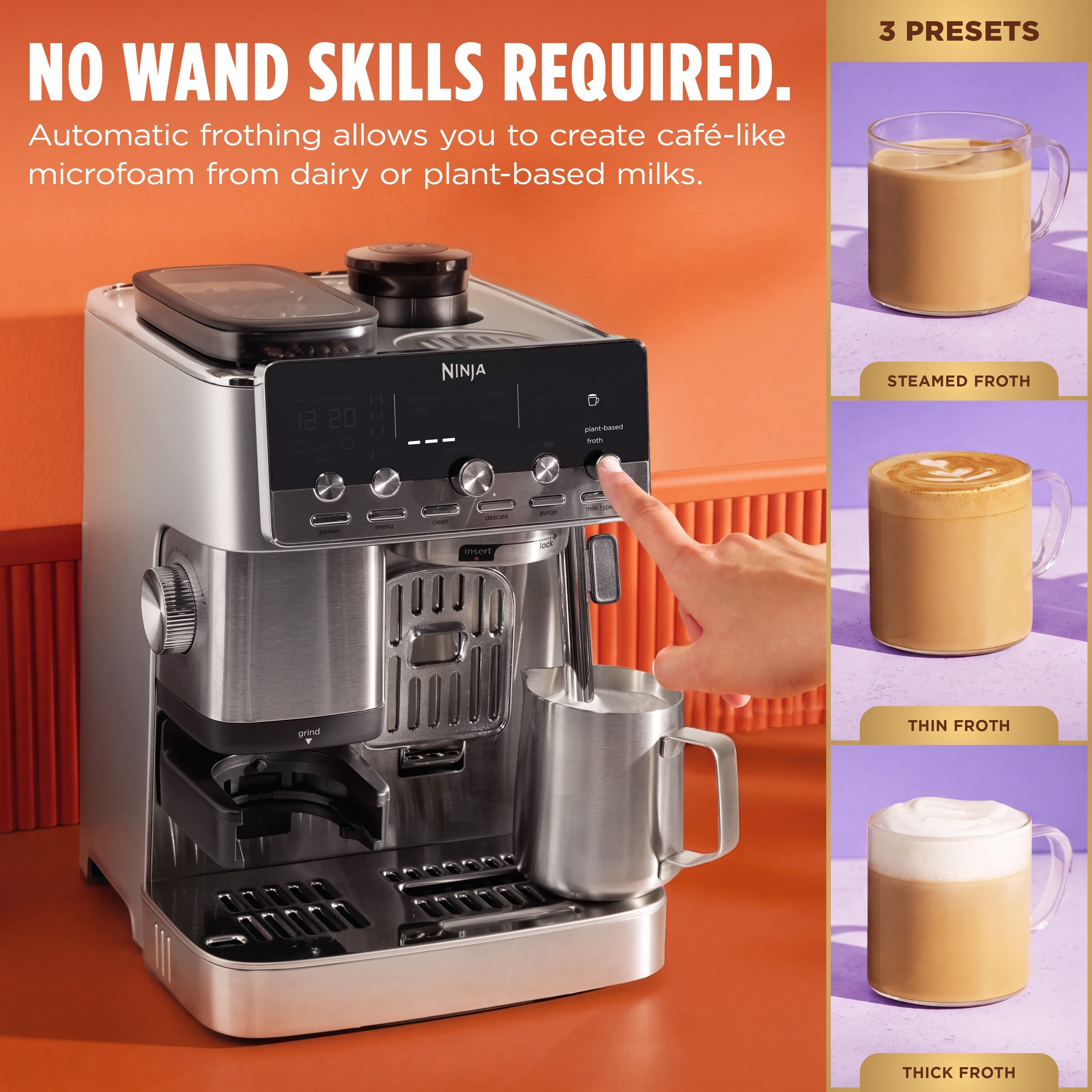 Ninja Luxe™ Café Mini Plus AutoFroth Espresso Machine & Drip