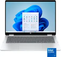 HP - OmniBook 5 Flip 2-in-1 14" 2K Touch-Screen Laptop - Intel Core 5 - 8GB Memory - 512GB SSD - Glacier Silver - Front_Zoom