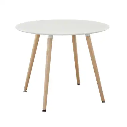 Front. Modway - Track Round Dining Table - White.