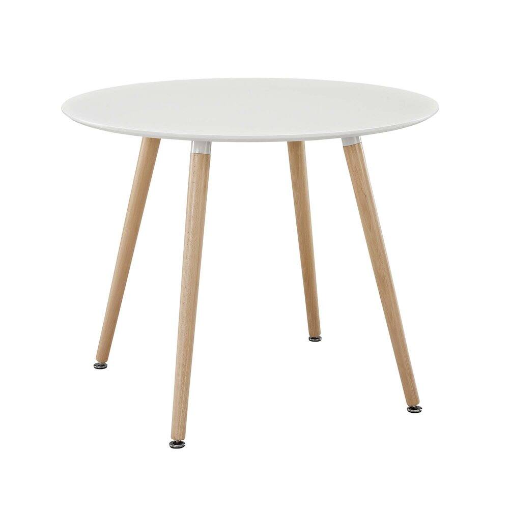 Front. Modway - Track Round Dining Table - White.