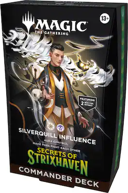 Wizards of The Coast - Magic: The Gathering Secrets of Strixhaven Commander Deck - Silverquill Influence