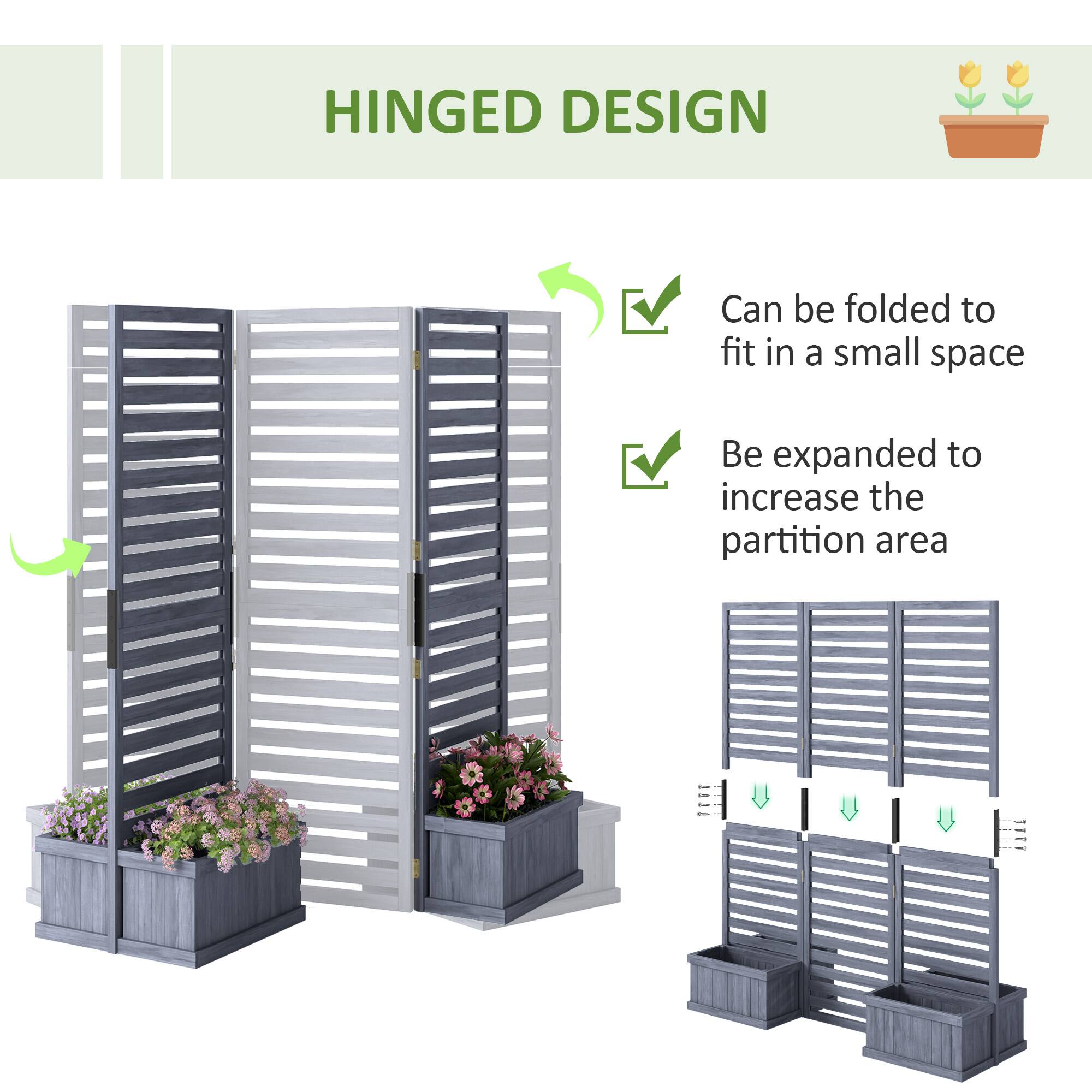 HINGED DESIGN

Can be folded to fit in a small space
Be expanded to increase the partition area
