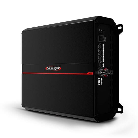 Left. SounDigital - Soundigital 3000.1 EVOX2  2 OHM 3000 Watt RMS 1 Channel Amplifier - Black.