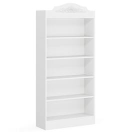 Kadyn - Bookshelf, Storage Shelf, Bookcase,72" Modern Bookshelf, Freestanding Etagere Bookcase with Storage Shelves - White