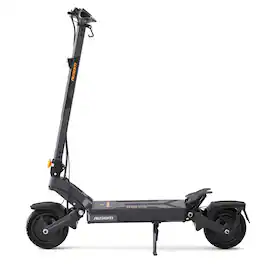 Ausom - DT2 Pro Foldable Electric Scooter w/ 71 mi Max Operating Range & 42 mph Max Speed, Dual 1100W Motors, 3 Speed Modes - Gray & Yellow