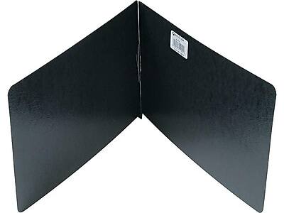 Front. ACCO - Presstex 2-Prong Report Cover, Legal - Black.