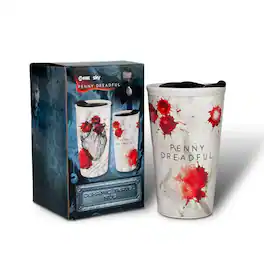 Surreal Entertainment - Penny Dreadful Mugs | Penny Dreadful White Ceramic Blood Strain Travel Mug - White/Red
