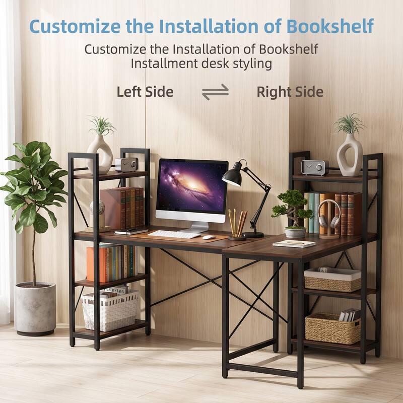 Customize the Installation of Bookshelf  
Customize the Installation of Bookshelf  
Installment desk styling  
Left Side  
Right Side