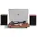 Angle. Arkrocket - Arkrocket Cassini Bluetooth Vinyl Turntable Record Player 40Watt Stereo Bookshelf Speakers - Dark Walnut.