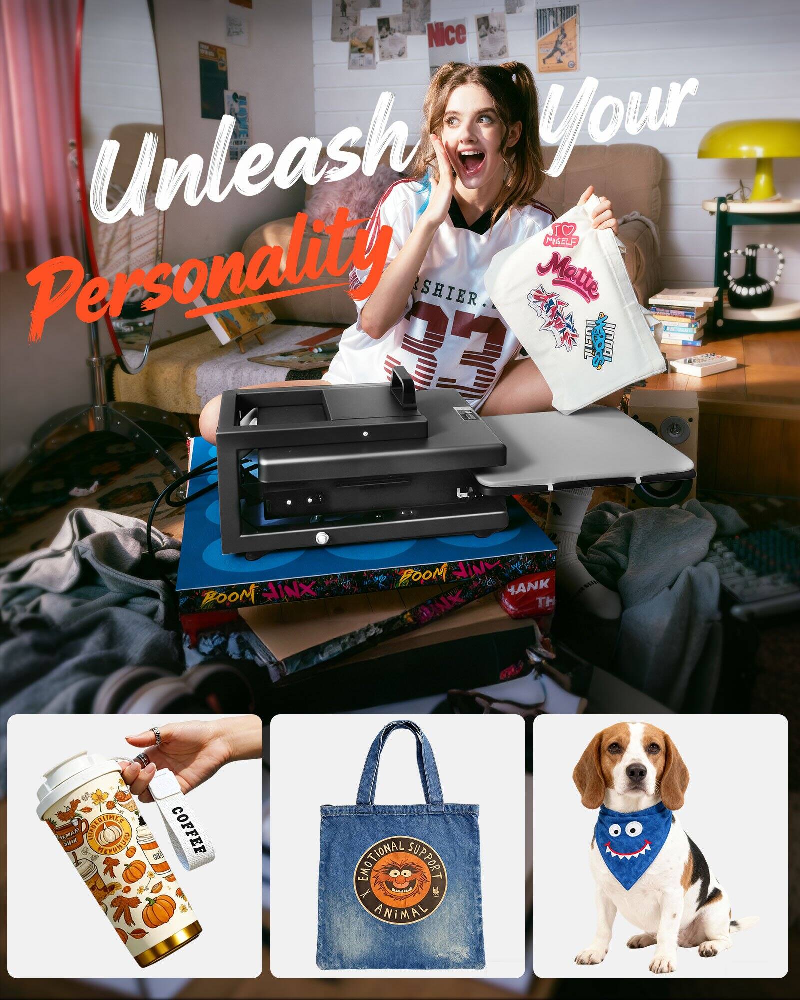 Unleash Your Personality

9 JAWE: Your Unleash Your Personality

93 SHIER Motte a OOGIL BIOG - BOOM JINX BOOM HIN YANK DINK TH OEBITMEN UBP on WAsE ECURUE G COFFEE EMOTIONAL SUPPORT ANIMAL