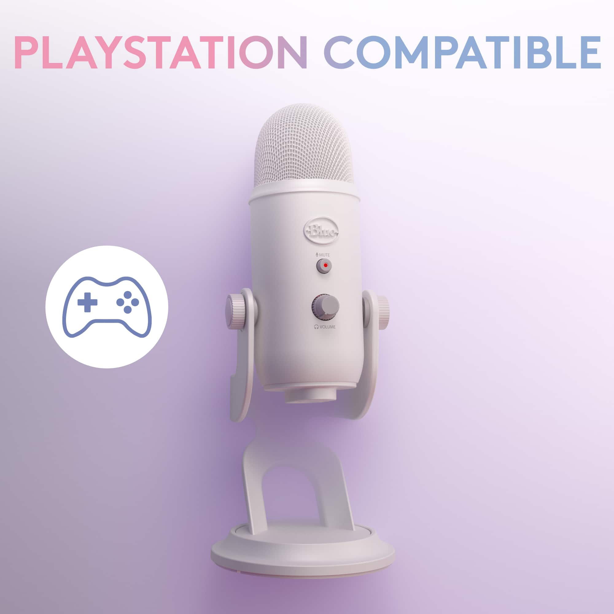 PlayStation Compatible Microphone, Mute + Volume Control