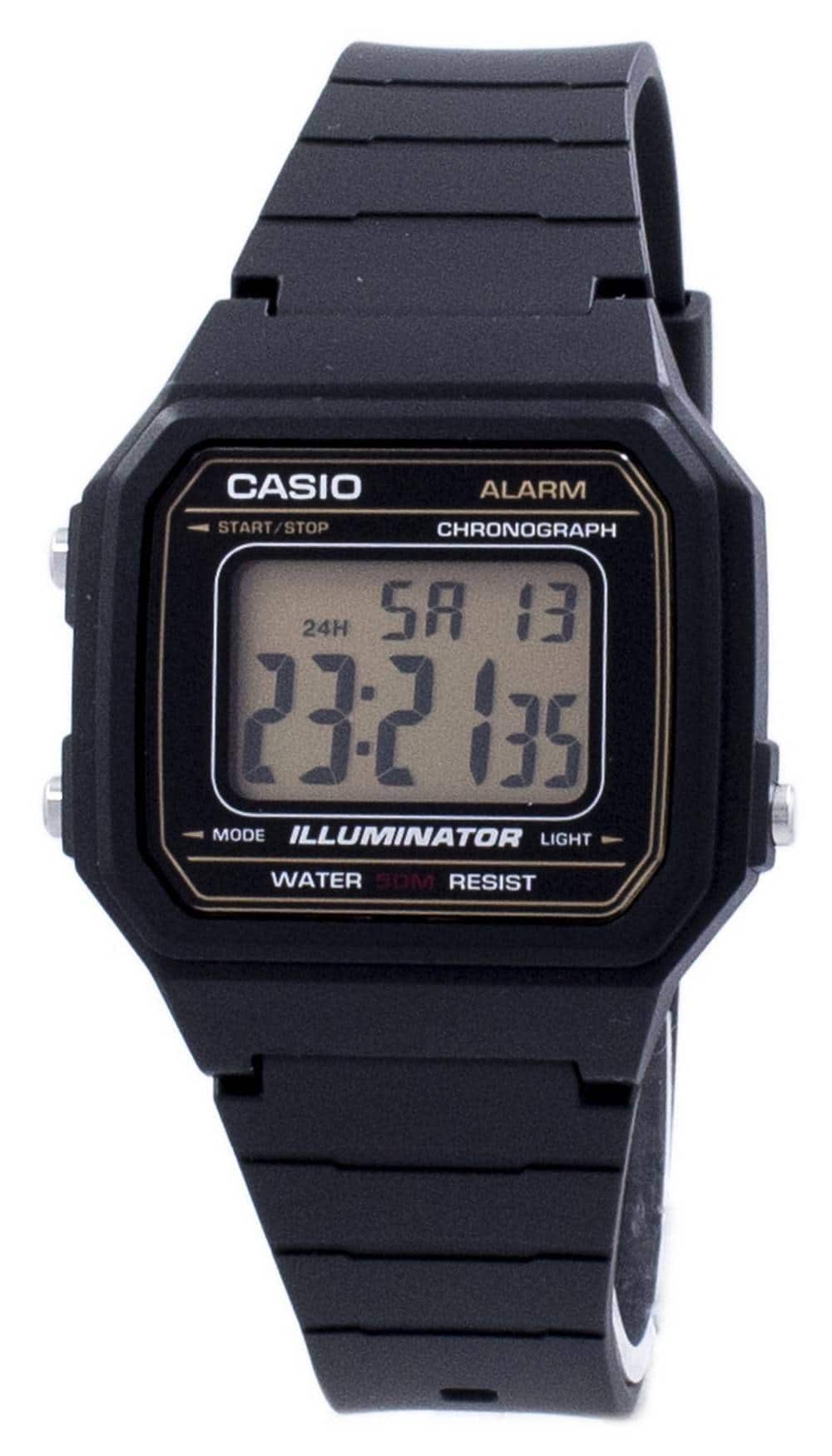Casio - Classic Illuminator Chronograph Alarm W-217H-9AV W217H-9AV Men's Watch - Gold