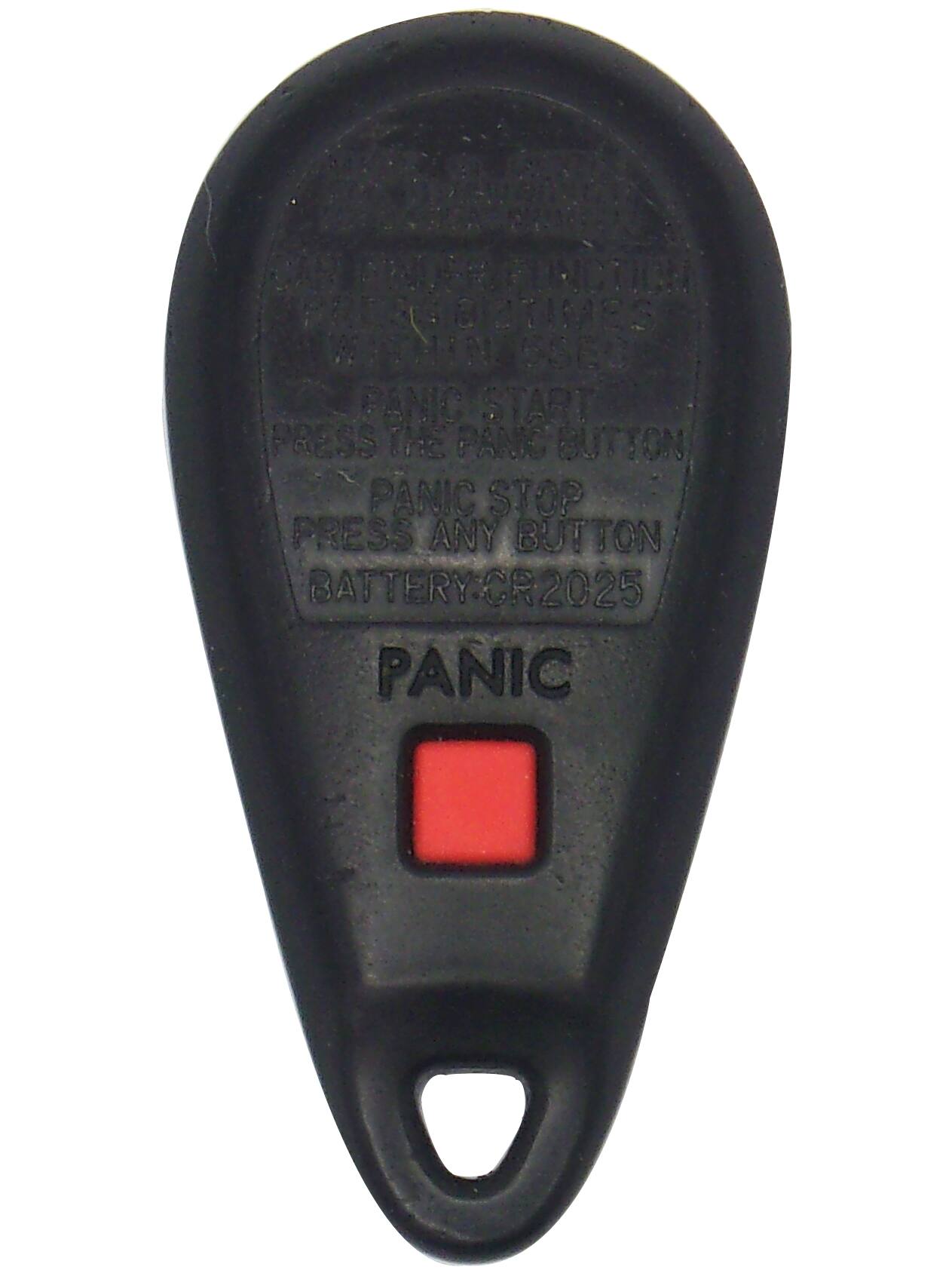 NER FUNCTION 138 a STIMES MIN 5S80 PANIC START PRESS PANIC BUTTON PANIC STOP PRESS ANY BUTTON BATTERY CR2025 PANIC