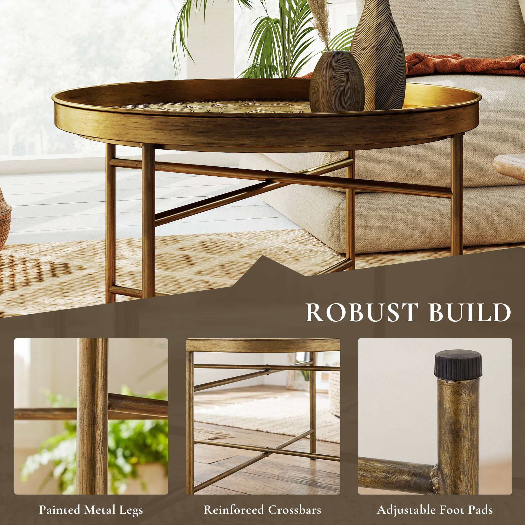ROBUST BUILD

- Painted Metal Legs
- Reinforced Crossbars
- Adjustable Foot Pads
