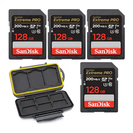SanDisk Extreme PRO
200 MB/s
V30
I 10
128 GB
SanDisk Extreme PRO
200 MB/s
V30
I 10
128 GB
SanDisk Extreme PRO
200 MB/s
V30
I 10
128 GB
SanDisk Extreme PRO
200 MB/s
V30
I 10
128 GB