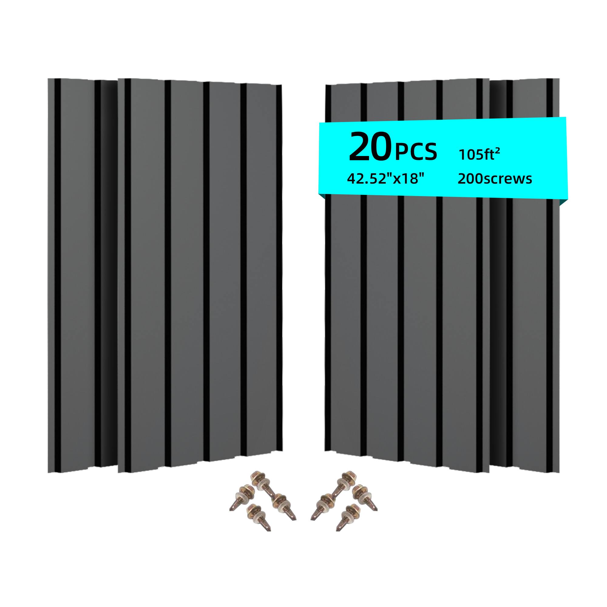 20 PCS 105ft² 42.52"x18" 200 screws