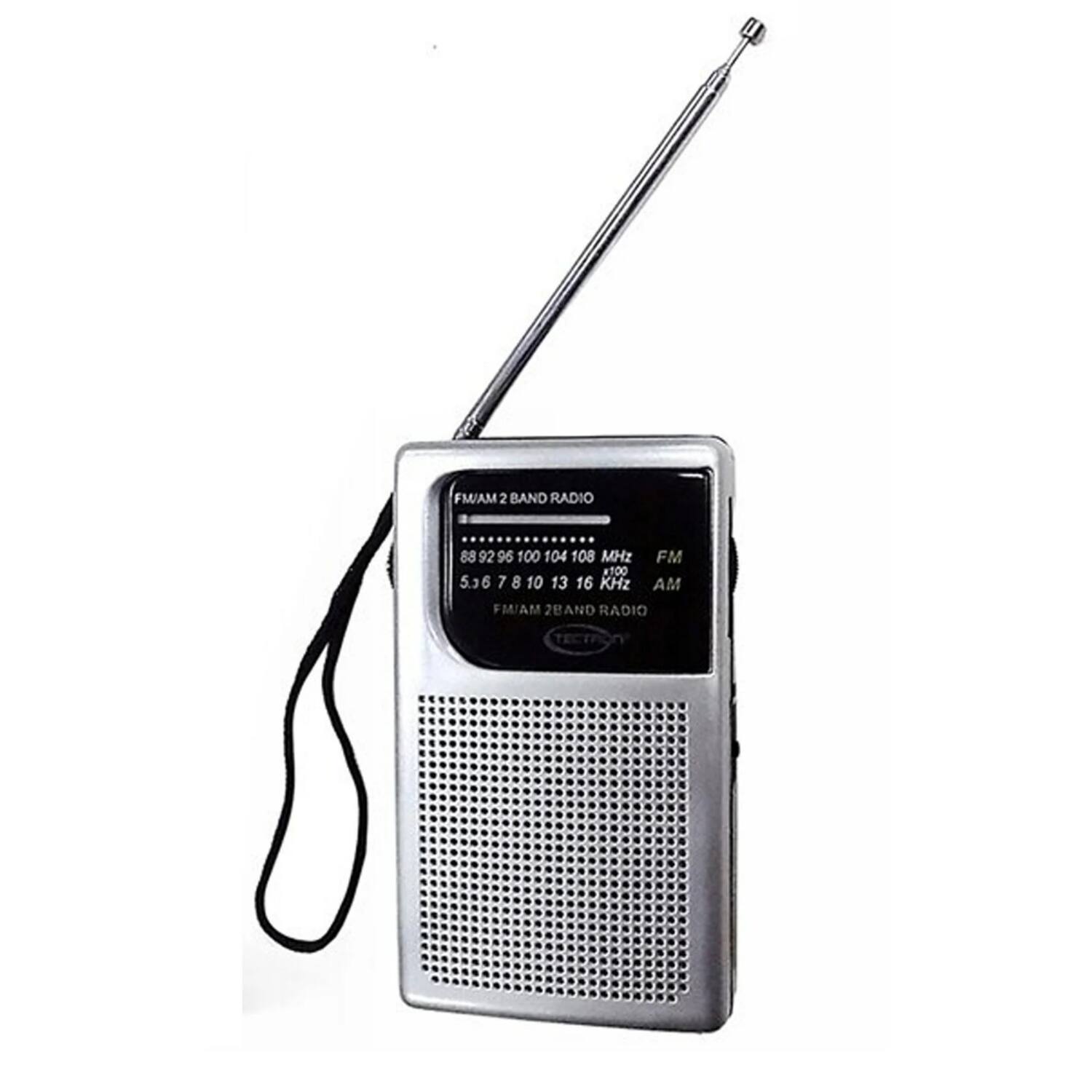 Home Collection - AM/FM Portable Pocket Radio - Silver