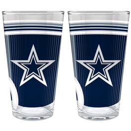 Great American Products - Dallas Cowboys Two-Piece 16oz. Pint Glass Set - Multicolor