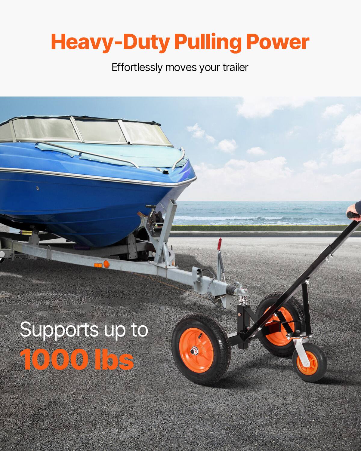 Heavy-Duty Pulling Power  
Effortlessly moves your trailer  

Supports up to 1000 lbs