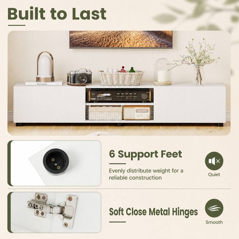Built to Last

6 Support Feet
Evenly distribute weight for a reliable construction

Soft Close Metal Hinges
Smooth