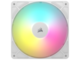 CORSAIR - RS140 ARGB PWM 140mm Fan - Daisy-Chain PWM/ARGB - AirGuide Cooling - Magnetic Bearing - White