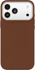 Front. OtterBox - Symmetry Series Cactus Leather Hard Shell for Apple iPhone 18 Pro Max and Apple iPhone 17 Pro Max - Desert Saddle.