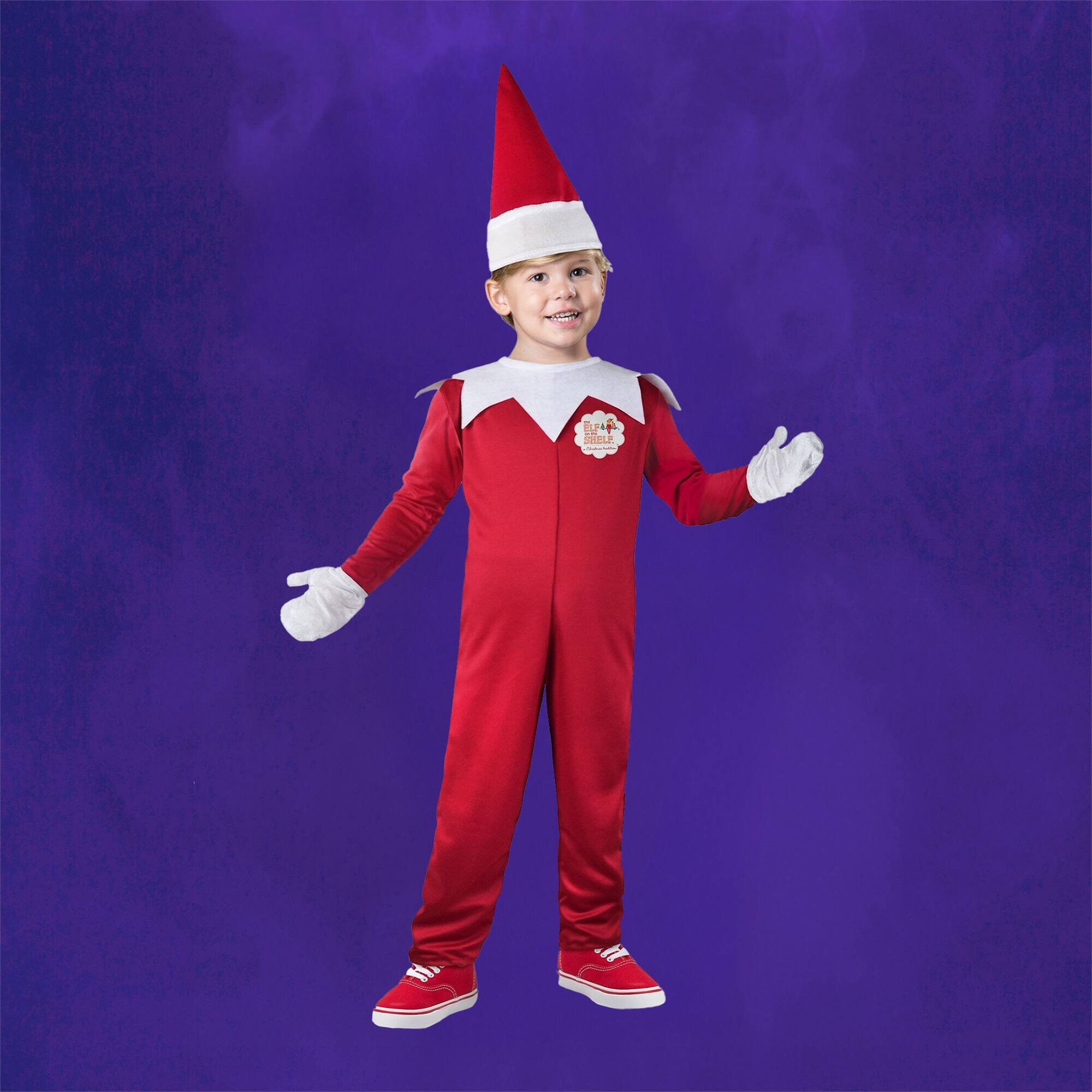 Alt View 2. Fun World - The Elf on the Shelf Toddler Christmas Costume - Medium, 4T - Red.