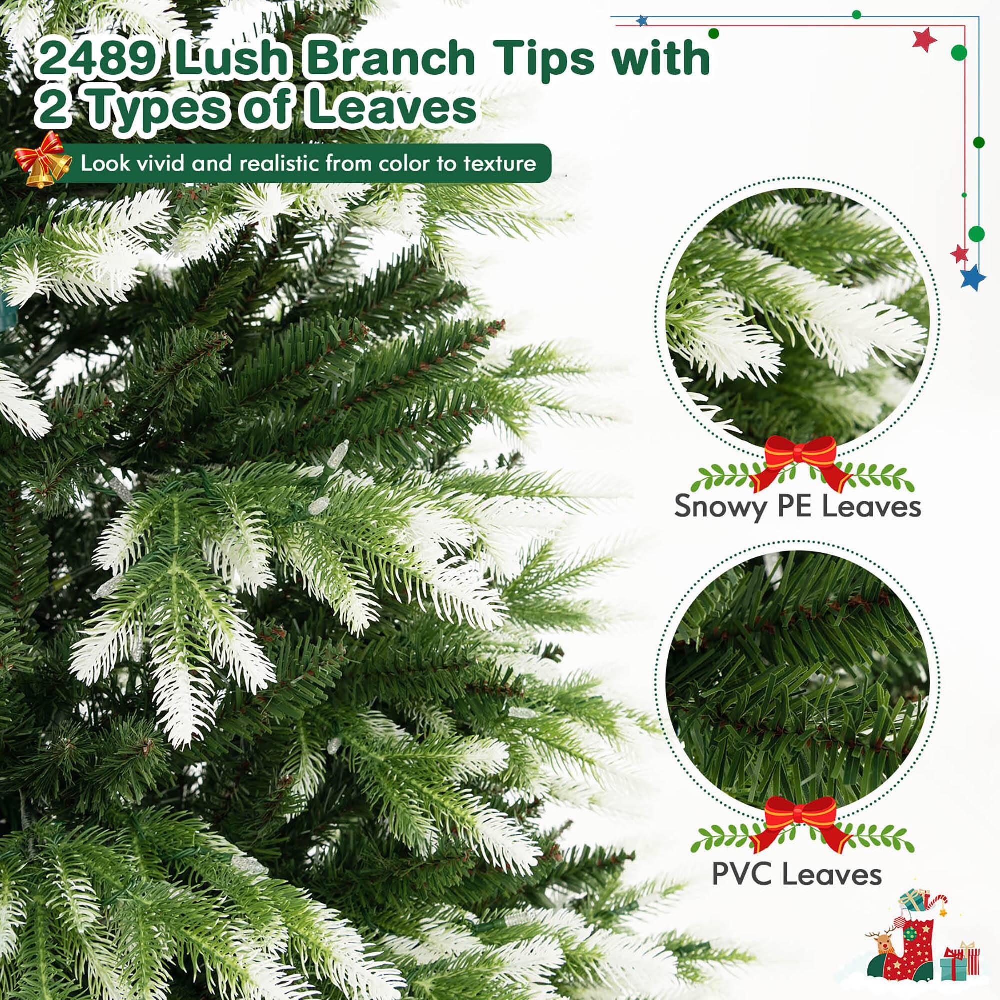 2489 Lush Branch Tips with 2 Types of Leaves

Look vivid and realistic from color to texture

Snowy PE Leaves

PVC Leaves