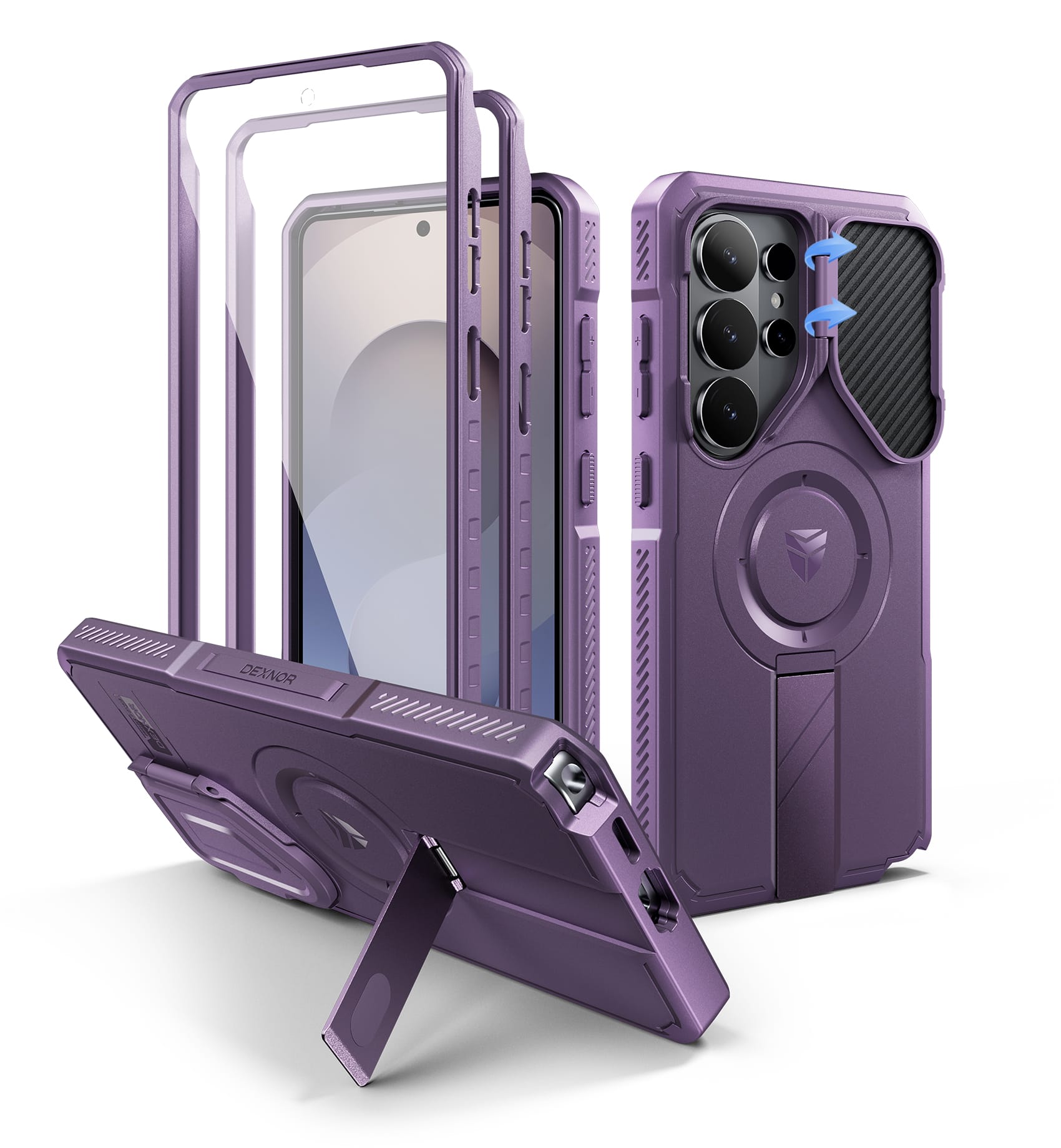 dexnor - for Samsung Galaxy S26 Ultra Case Compatible with MagSafe Rugged Shockproof Bumper Case 6.9 inch - Phantom Purple price history on PriceWatchPro